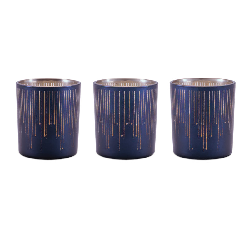 Patterned Glass Votive Holder