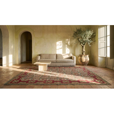 Antique Ukrainian Knotted Rug