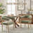 19.3" Seat Height Upholstered Side Dining Armchair with Solid Wood Legs-230250734