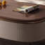 Table basse moderne en noyer massif-103446944