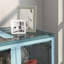 3 bacs de rangement empilables avec roulettes HOMcom, avec roulettes, pliables, 18 gal, bleu