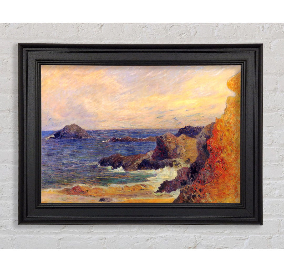 Gerahmtes Leinwandbild Rocky Coast von Gauguin