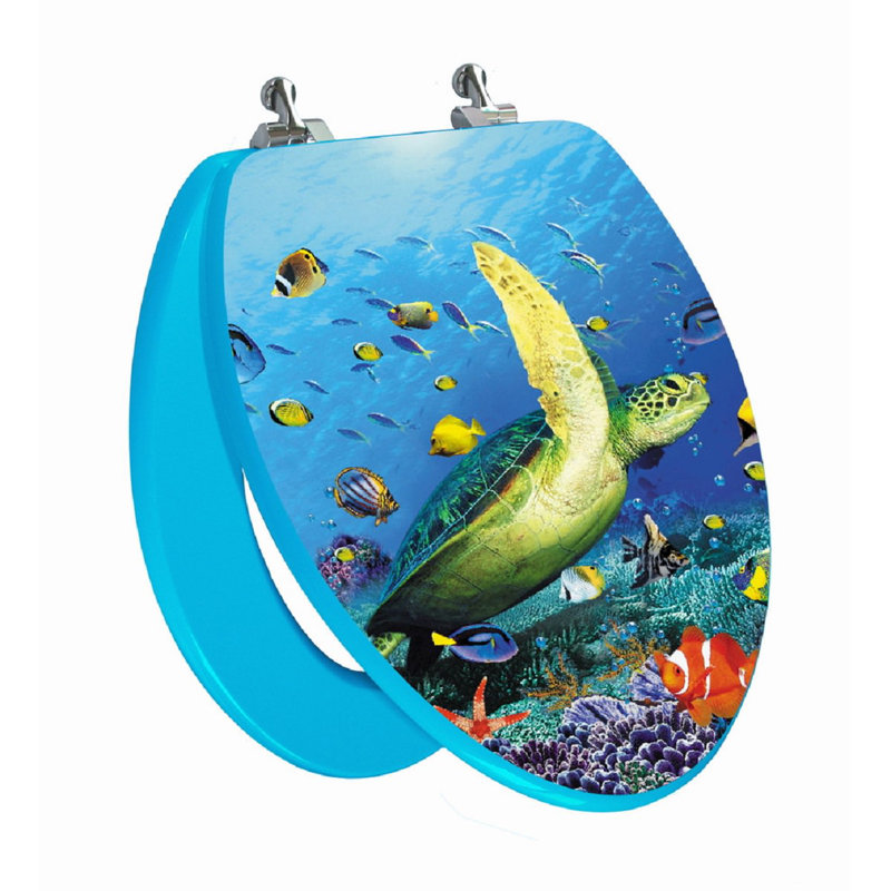 Siège de toilette allongé sea tortue