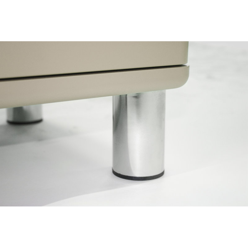 Commode 4 tiroirs Malibu, Gris chaleureux