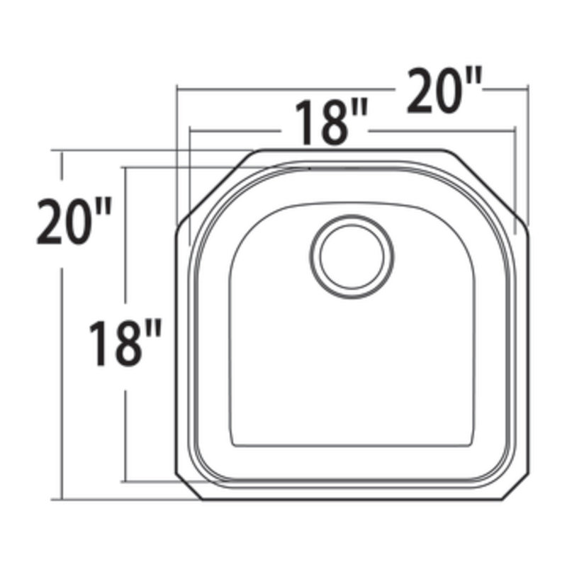 2000 Series Single Bowl Kitchen Sink