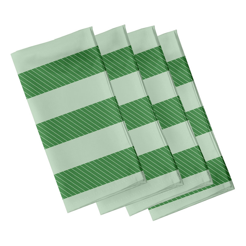 Ensemble de serviettes 4 pièces Goddard, L 18 po x L 18 po, Vert feuille