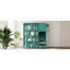 Lit escamotable mural simple avec bibliothèque, armoire supérieure, bureau extensible et rangement latéral-782203139
