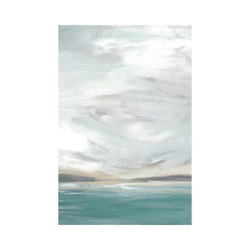 Seafoam Vista I by June Erica Vess - Wrapped Canvas Painting, 20.32 cm H x 30.48 cm W