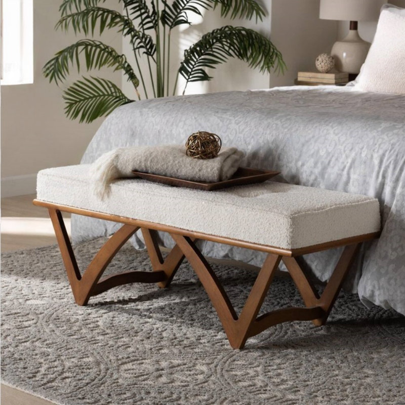 Banc simple en bois massif