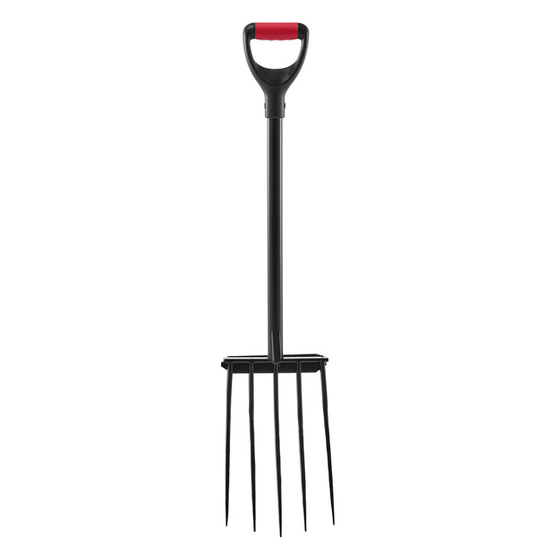 Fourche de jardin à 5 dents avec poignée en métal 41 po Pitchfork Y Grip