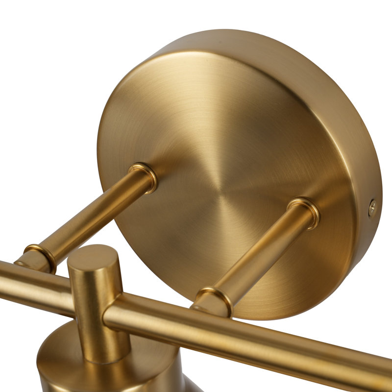 Schoolhouse 3-Light Vanity Light - Brushed Gold, Brushed Gold