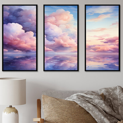 Pink And Blue Pastel Colored Sky III - Sky Wall Art