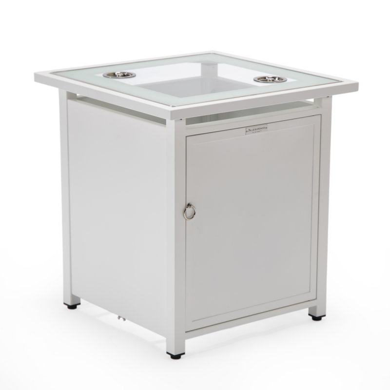 Table d'appoint pour l'extérieur 20,5 po, Noir