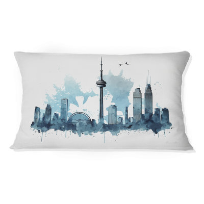 Toronto Skyline V  Toronto Printed Throw Pillow