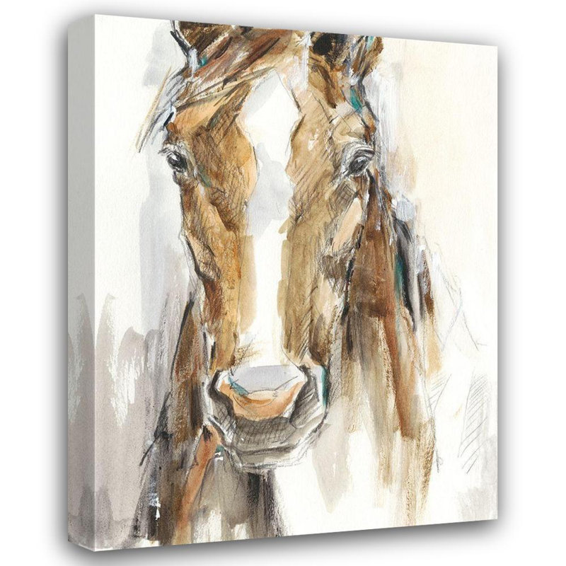 Art sur toile tendue par Union Rustic Harper, Ethan Gallery: Gift Horse II, H 47 po x l 36 po