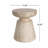 Outdoor Ponti Travertine Side Table,White-2032250334