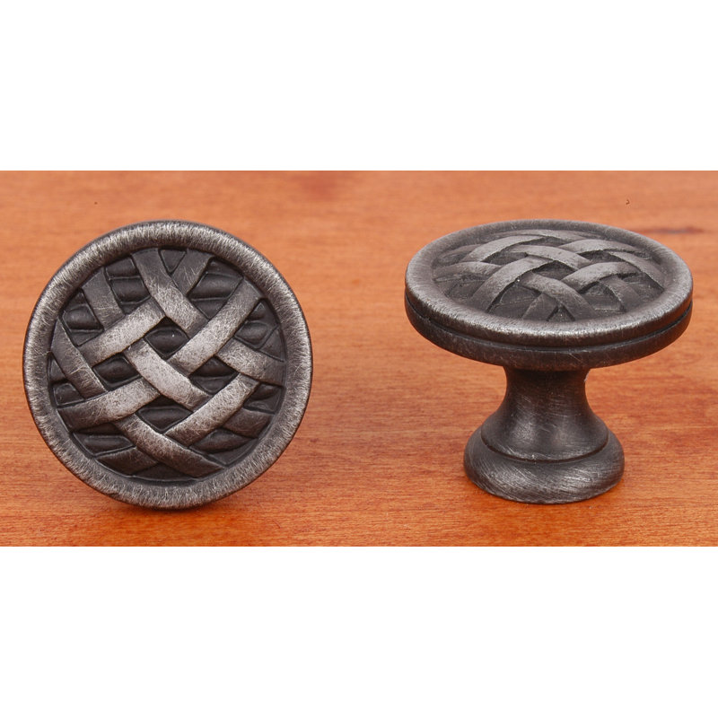 CK Series 1 1/2" Diameter Mushroom Knob, Large, Distressed Nickel