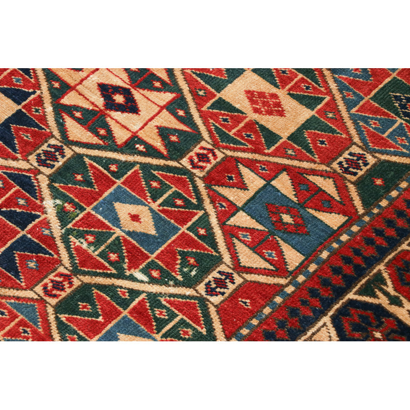 Antique One-of-a-Kind 4'6X6' Hand Knotted Area Rug