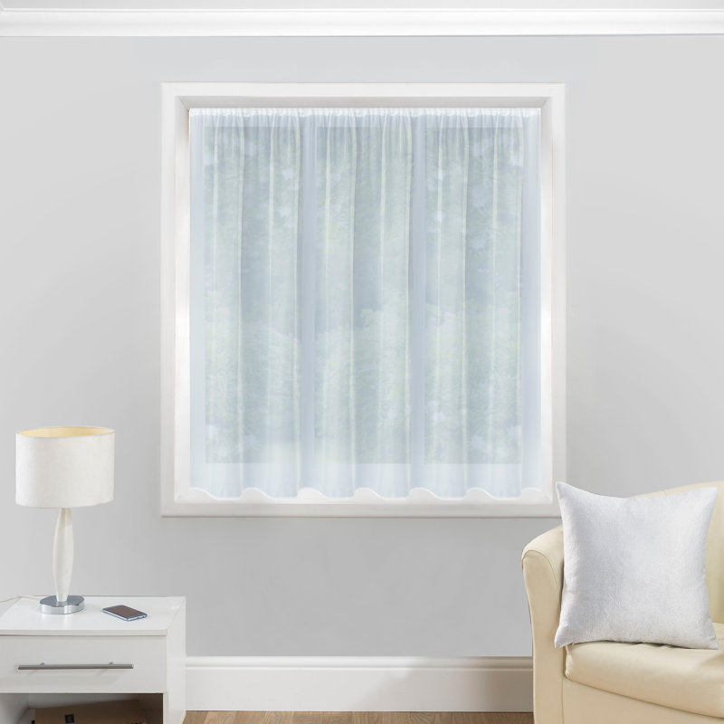 Kenton Semi Sheer Curtain Single Panel, 200 W x 122 D cm