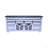65.3" TV Stand With LED Light Strips And Iron Mesh Barn Door Y Decorative Strip-564236192