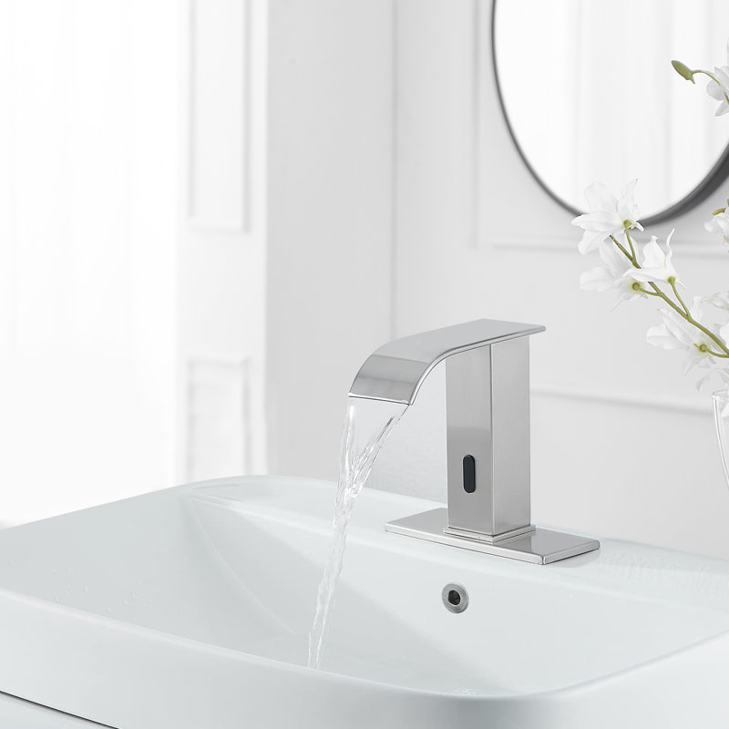 Robinet de salle de bain automatique à capteur à un trou avec capteur