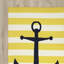 Tapis jaune / noir crocheté à la main Newport News-16773750