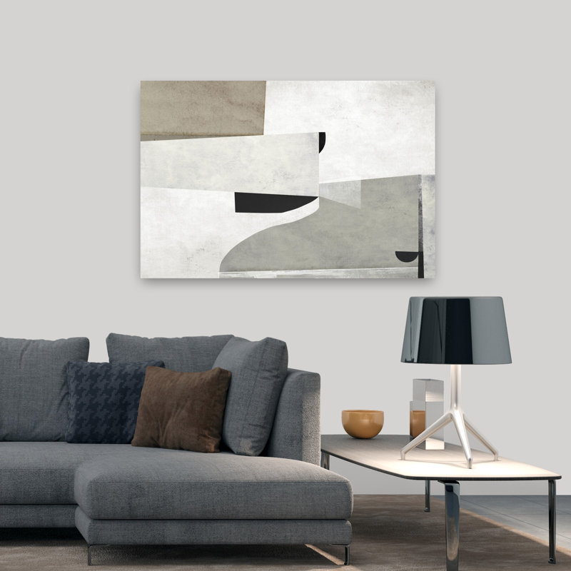 Art contemporain contemporain abstrait, H 32 po x l 48 po