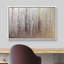 Aspen Birch Foggy Autumn White Birch Tree Forest Nature Landscape Technique mixte sur toile-94423253-94423256