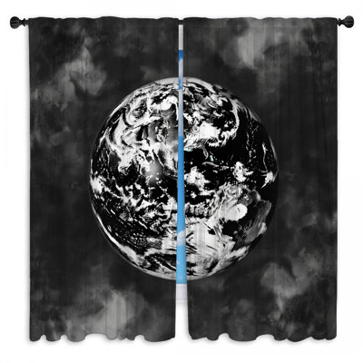 Earth Window Curtains  Nature Sheer & Room Darkening - 2 Panels