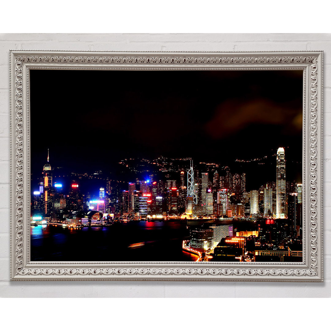 Gerahmtes Wandbild Hong Kong Reflections