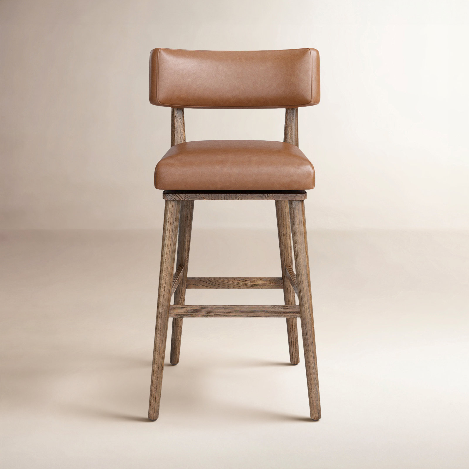 Lando Swivel Bar & Counter Stool, Bar Stool (31" Seat Height), Sonoma Chestnut