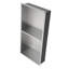 Niche double 13 po x 25 po en acier inoxydable, nickel brossé-1490376854