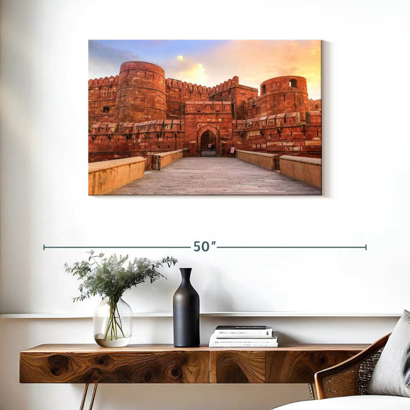 Nicci Ancient Agra Fort, 24" H x 36" W
