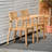 Amos Solid Wood Outdoor Stacking Dining Armchair