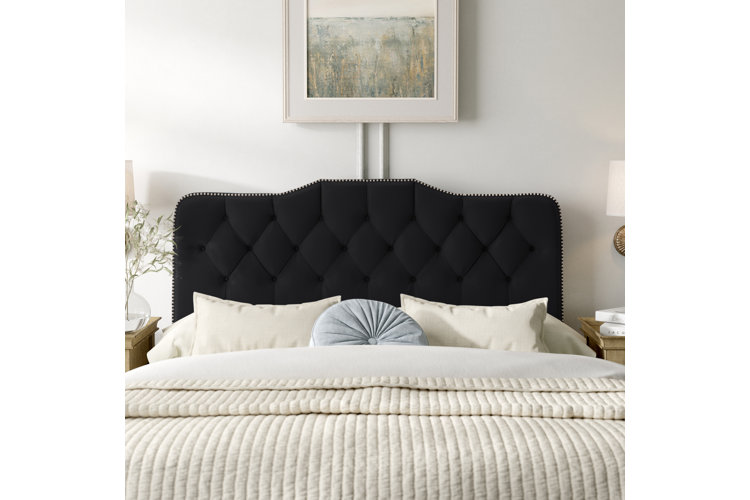 McCrory Velvet Upholstered Panel Headboard