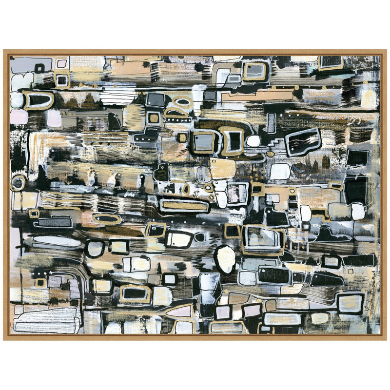 «Snowfall horizontal» par Leah Nadeau, reproduction d'art sur toile encadrée