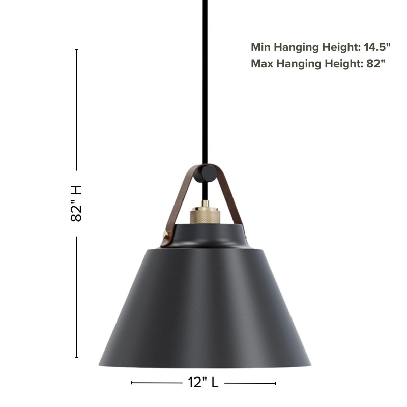 Tuxford 1-Light 12.25” Wide Pendant