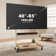 Charrisse Modern Portable Sturdy Rolling TV Stand Mount for 40-85 Inch TVs,Mobile TV Stand Cart with Wooden Shelf,Holds Up to 132 Lbs