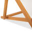 Chaise longue pliante en bois massif