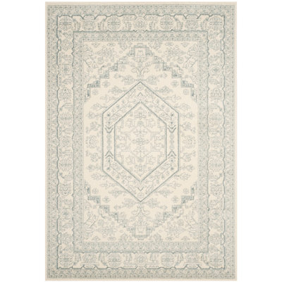 Tapis ivoire / ardoise tissé à la machine Nuss