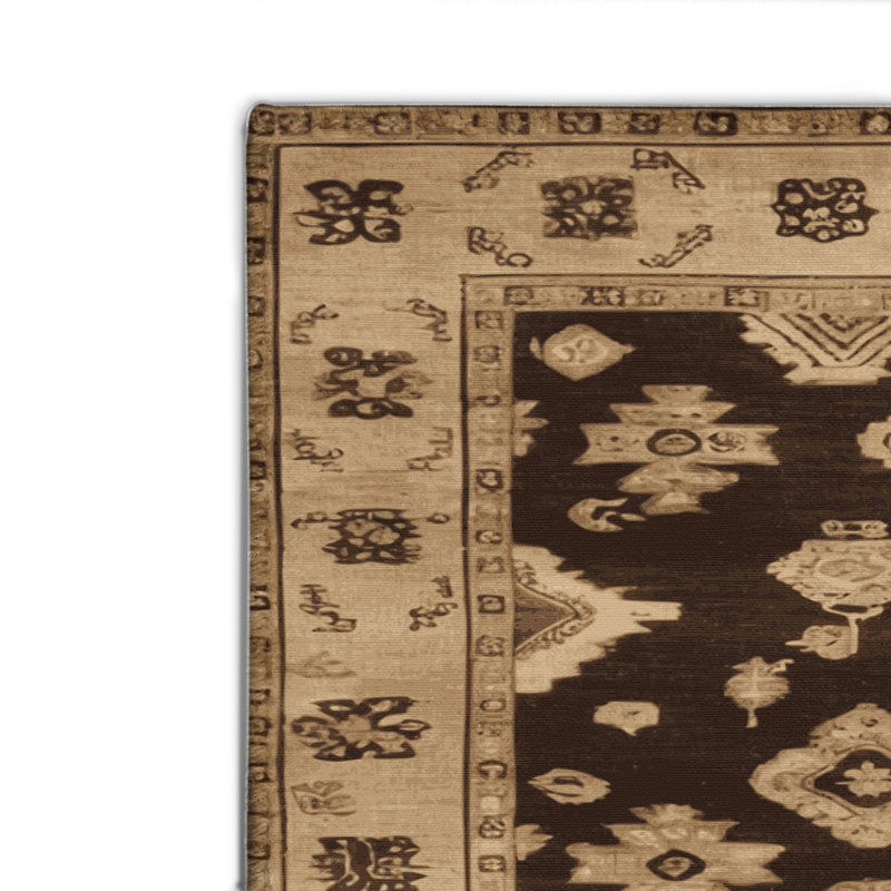 Tapis d'intérieur et d'extérieur surteint beige, Rectangulaire 2 pi x 3 pi
