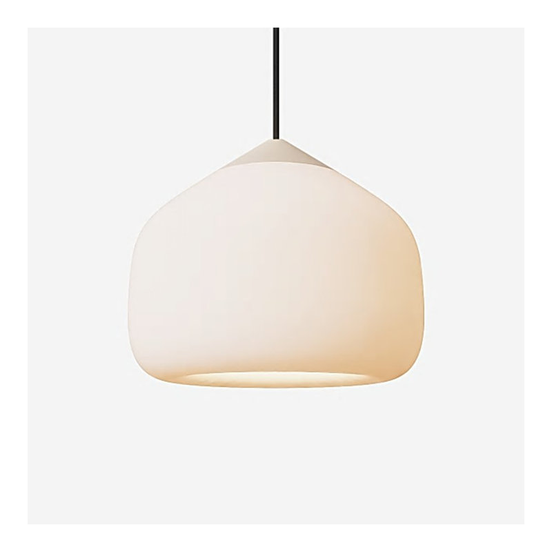 Goby Pendant Light, 18.25'' H x 10'' W x 10'' D, Peach, Black