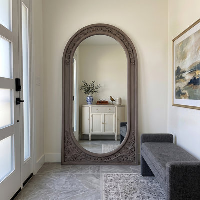 Miroir pleine grandeur gris