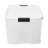 Sterilite Clear Plastic Stackable Storage Bin with White Latch Lid