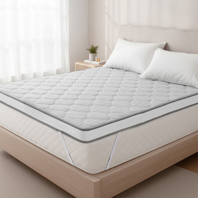 Premium Stripe Generously Filled Mattress Topper