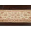 Tapis de couloir unique en laine noué à la main beige / rouge 2 pi 9 po x 9 pi 10 po