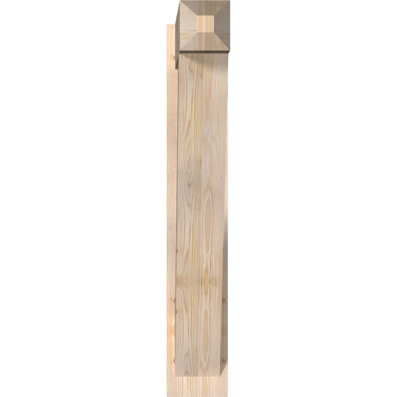 Artisan traditionnel en bois rustique, P 34 po x H 46 po, Sapin Douglas de 7 1/2 po (lisse)