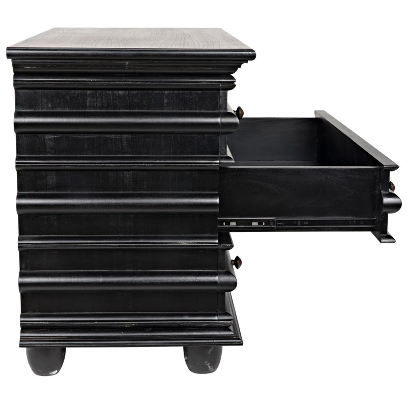 Ascona Accent Chest, Hand Rubbed Black