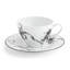 Black Orchid Rimmed Serving Bowl