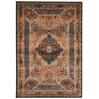 Gold/Blue/Red Rug